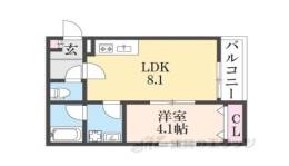 ＡＬＥＧＲＩＡ枚方Ｎｏｒｔｈ間取り図面
