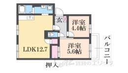 三央ハイツ　Ａ間取り図面