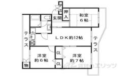 南円明寺ヶ丘団地16棟間取り図面