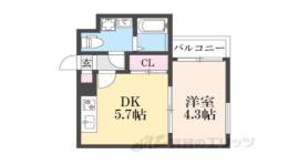 THE GARNET SUITE RESIDENCE山科WEST間取り図面