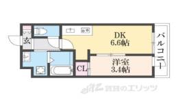 THE GARNET SUITE RESIDENCE山科WEST間取り図面