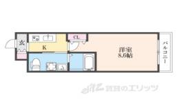 THE GARNET SUITE RESIDENCE山科WEST間取り図面