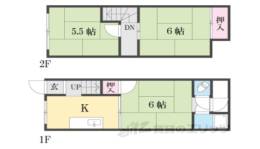 稲津2丁目テラスハウス間取り図面