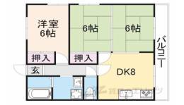 法隆寺マンション２間取り図面