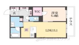 シャーメゾンヴィラ学園前間取り図面