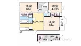 ル・プレンシュルＢ間取り図面