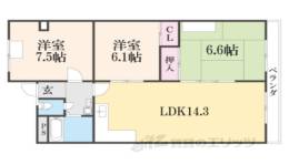 ファミール伏見B棟間取り図面