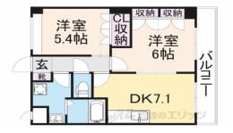 パステルコート二上間取り図面