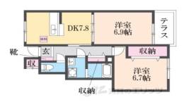 フロイライン　アミィＡ間取り図面