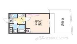 フラッティ金閣寺南間取り図面