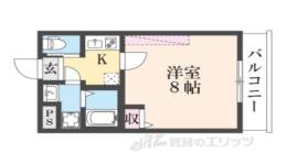 フラッティ金閣寺南間取り図面