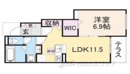 ベルプロムナード湖南２間取り図面