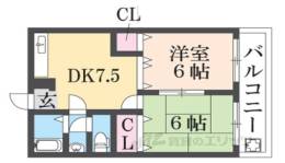 香里大西コーポ間取り図面