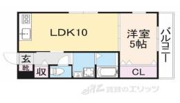 グランシャリオ招提１間取り図面
