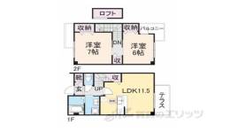 ヌンク・ウェスト２間取り図面