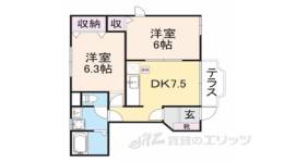 ファインヴィラＢ間取り図面