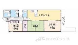 プレジール学園前間取り図面