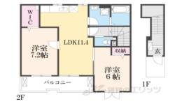 コーポ勢多七番館間取り図面