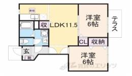 ピュールＣ間取り図面