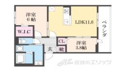 メゾン　ド　アヴェル　Ⅵ間取り図面