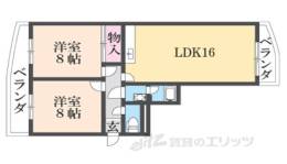 五位堂片岡マンション間取り図面