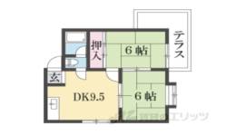サンコーポ香里１間取り図面