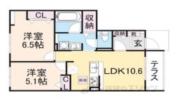 アット横小路間取り図面