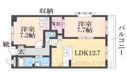 ウエストヒル間取り図面