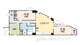 ラポール２間取り図面
