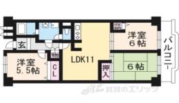 ユニ宇治マンション1号館間取り図面