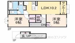 リベルラコッコＢ間取り図面