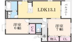 フローレンス　２間取り図面