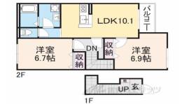 ツインズ北今市Ｎ間取り図面