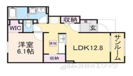 サンリットタウン日高A間取り図面