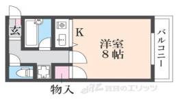 シャンブル２間取り図面
