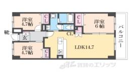 戴慶カーサグラシア間取り図面