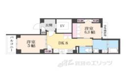 リゾ京都二条間取り図面