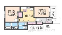 ブラン・アーブル２間取り図面