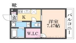 K’ｓ　Ｒｅｓｉｄｅｎｃｅ瓢箪山間取り図面