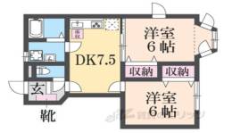 ヴィラージュみむろＢ間取り図面