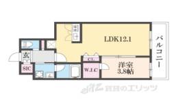 ウェルスクエア四条大宮ＮＯＲＴＨ間取り図面
