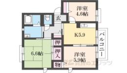 ルミエール千代　Ｂ間取り図面
