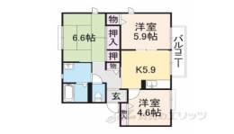 ルミエール千代　Ｂ間取り図面