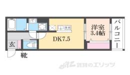 ＲＥＧＩＥＳ近大ｓｏｕｔｈ２間取り図面