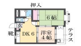 シティパレス三条大宮Ｐ２間取り図面