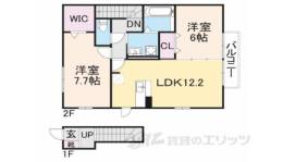 セレッソ　パティオ２間取り図面