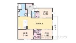 プレステージア忍ケ丘２間取り図面