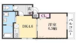 ＹＵＭＡＲＩＮ７大久保町２間取り図面