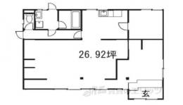 久世大築町貸倉庫兼事務所間取り図面