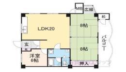 Ｎｏ３　香里ニューハイツ間取り図面